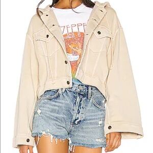 FREE PEOPLE Dreamers jacket in tan